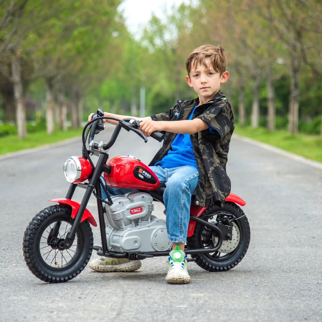 Kids Ride On Motorbike Chopper Style 36v 350w