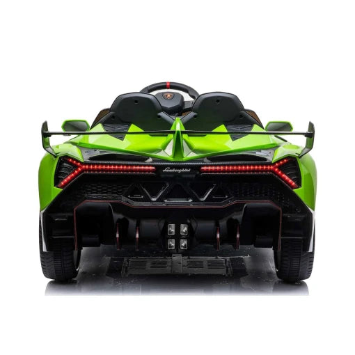 Licensed 4WD Oversized Lamborghini Veneno MP4 TV Kids Ride On Car Leather Seat Rubber Tyres