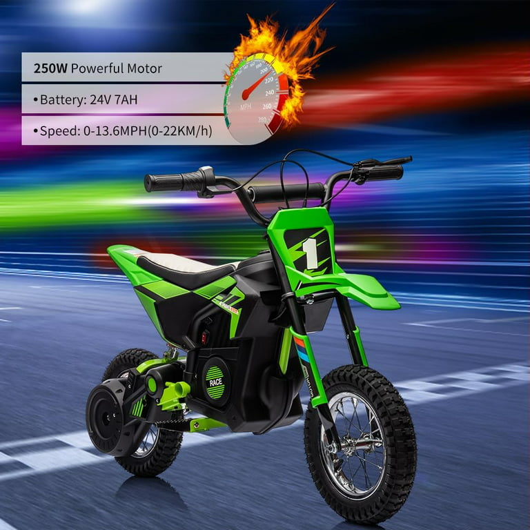 24V Electric Ride On Motorbike Scrambler Style