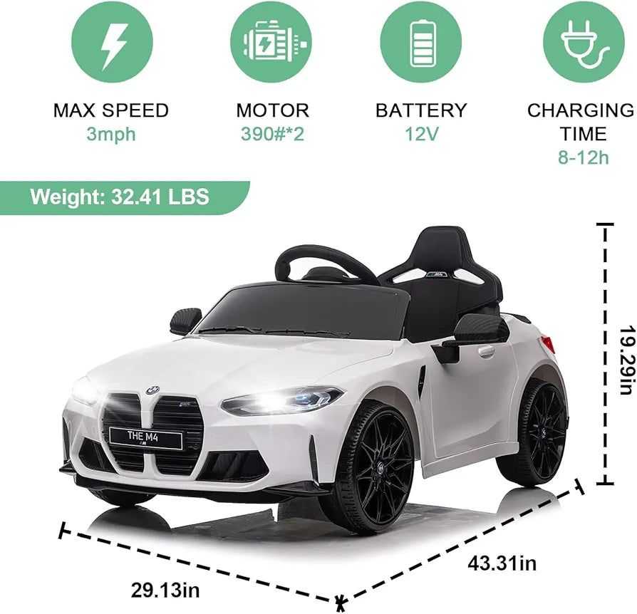 BMW M4 Competition Kids Ride On Electric Car
