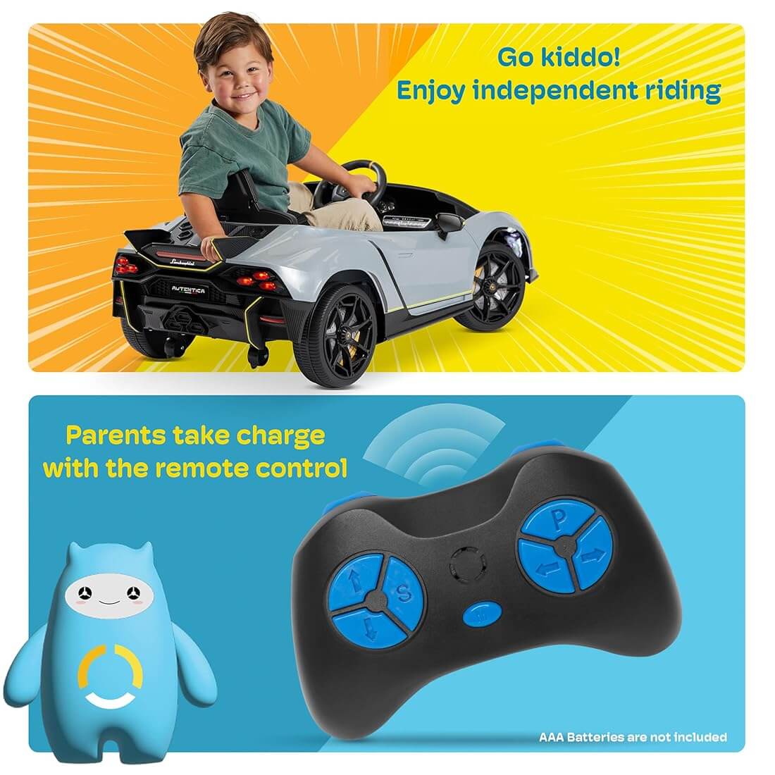 Kids Ride On Lamborghini Autentica Remote Self Drive