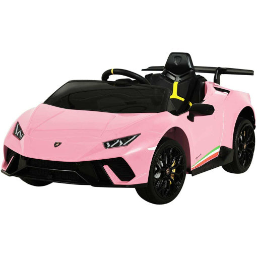 Lamborghini Huracan Kids Ride On Car Leather Seat Rubber Tyre