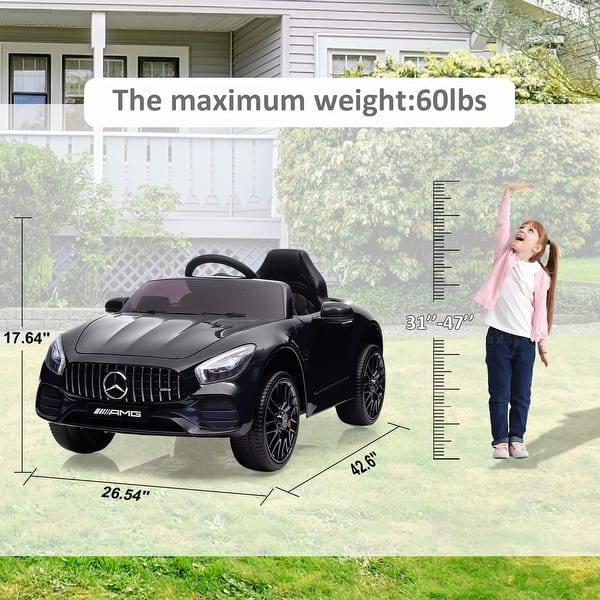 12V OFFICIAL LICENSED MERCEDES AMG ELECTRIC RIDE ON CAR PARENTAL REMOTE