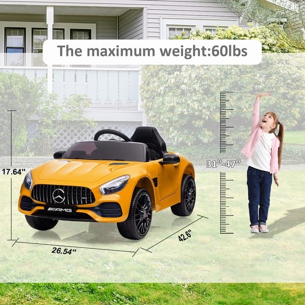 12V OFFICIAL LICENSED MERCEDES AMG ELECTRIC RIDE ON CAR PARENTAL REMOTE