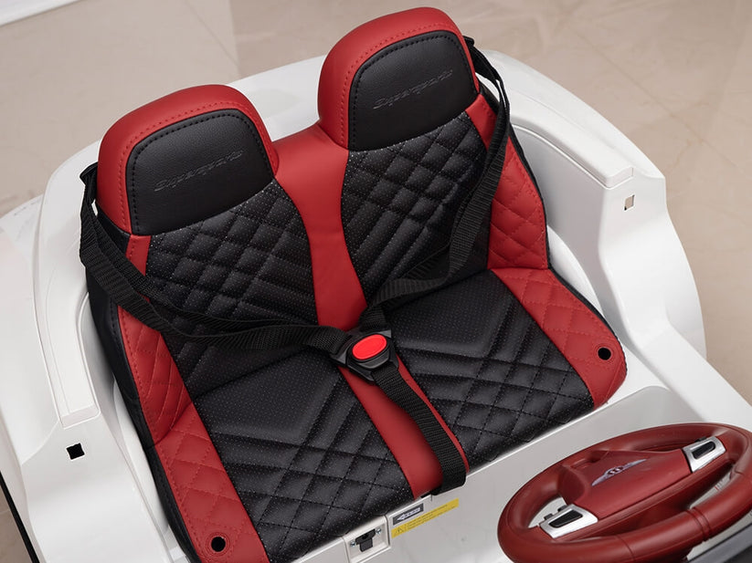 Licensed Bentley Super Sport 12V Kids Ride On Leather Seat Rubber Tyres