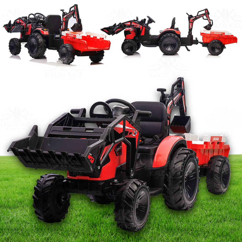 Tractor with Trailer 3 in 1 Excavator & Digger Bucket Combo product photo 6