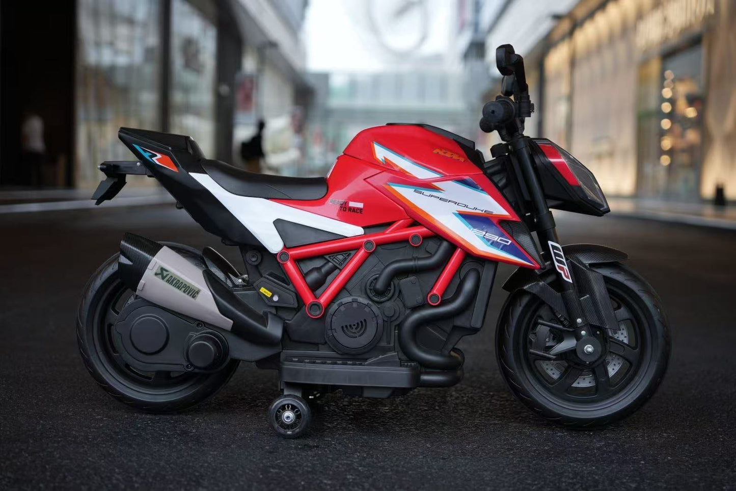 KTM Superduke Motorbike Kids Ride on Electric Bike with Stabilisers
