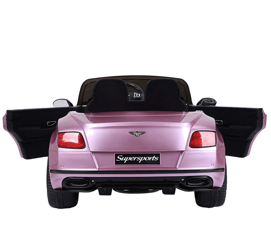 Licensed Bentley Super Sport Kids Ride On Car Leather Seat Rubber Tyres