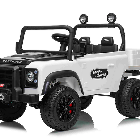 Kids 24v Twin Seat Ride On Land Rover Defender & Electric Tipper
