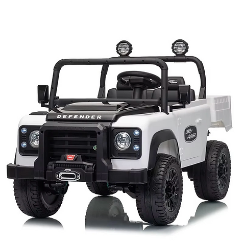 Kids 24v Twin Seat Ride On Land Rover Defender & Electric Tipper