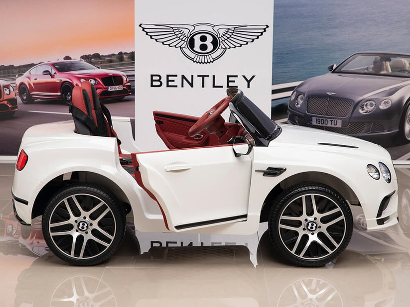 Licensed Bentley Super Sport 12V Kids Ride On Leather Seat Rubber Tyres