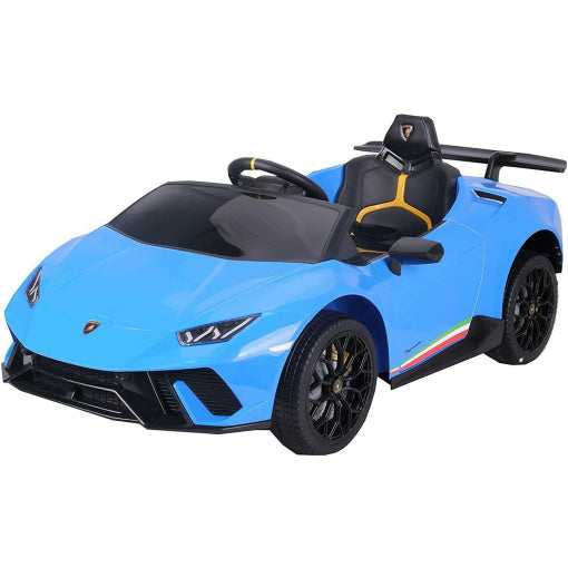 Lamborghini Huracan Kids Ride On Car Leather Seat Rubber Tyre