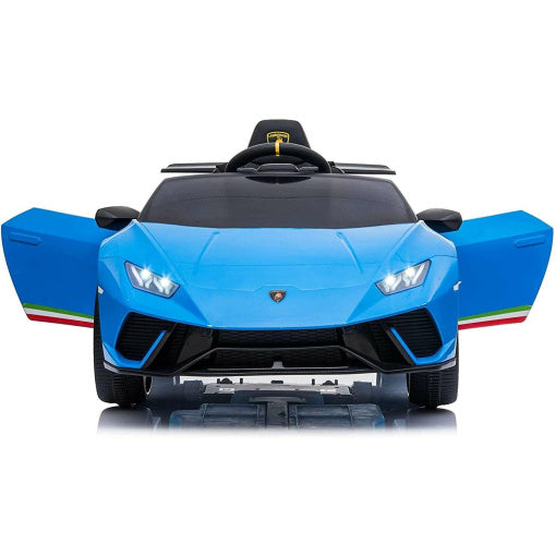 Lamborghini Huracan Kids Ride On Car Leather Seat Rubber Tyre