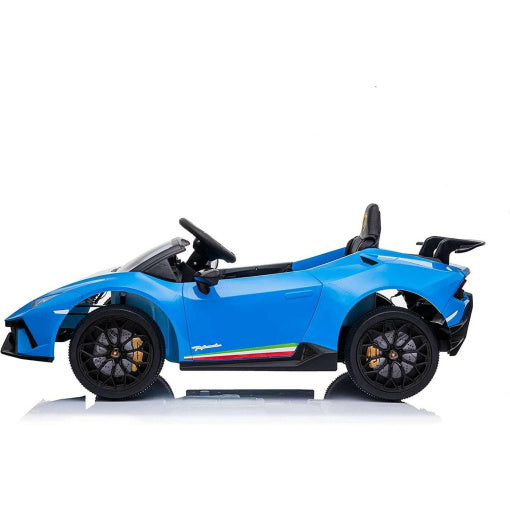 Lamborghini Huracan Kids Ride On Car Leather Seat Rubber Tyre