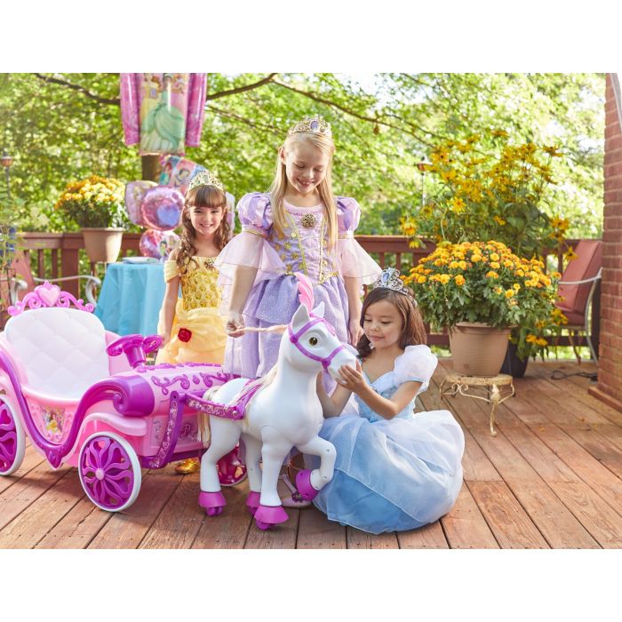 Disney Princess Royal Carriage and Horse 6V Kids Ride-On