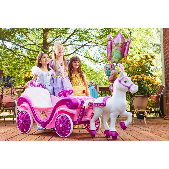 Disney Princess Royal Carriage and Horse 6V Kids Ride-On