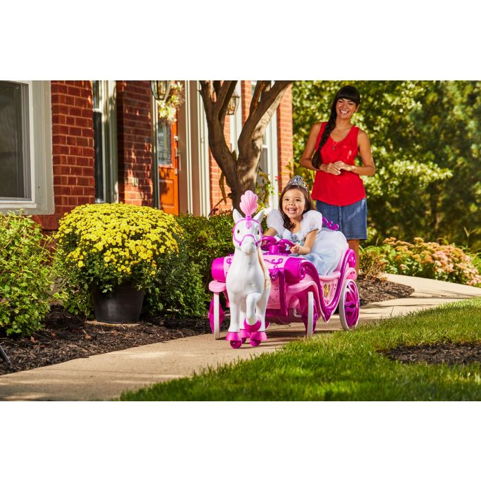 Disney Princess Royal Carriage and Horse 6V Kids Ride-On