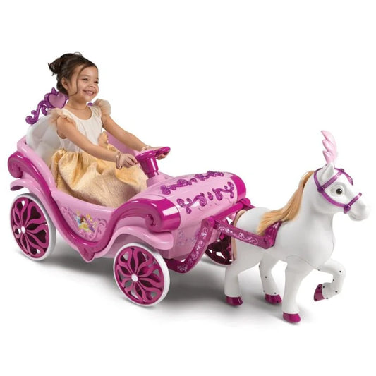 Disney Princess Royal Carriage and Horse 6V Kids Ride-On