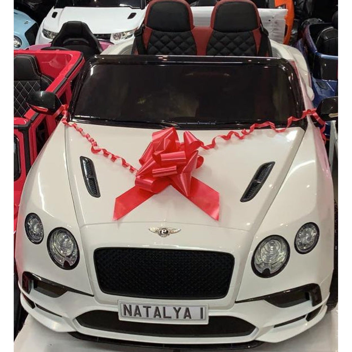 Licensed Bentley Super Sport Kids Ride On Car Leather Seat Rubber Tyres