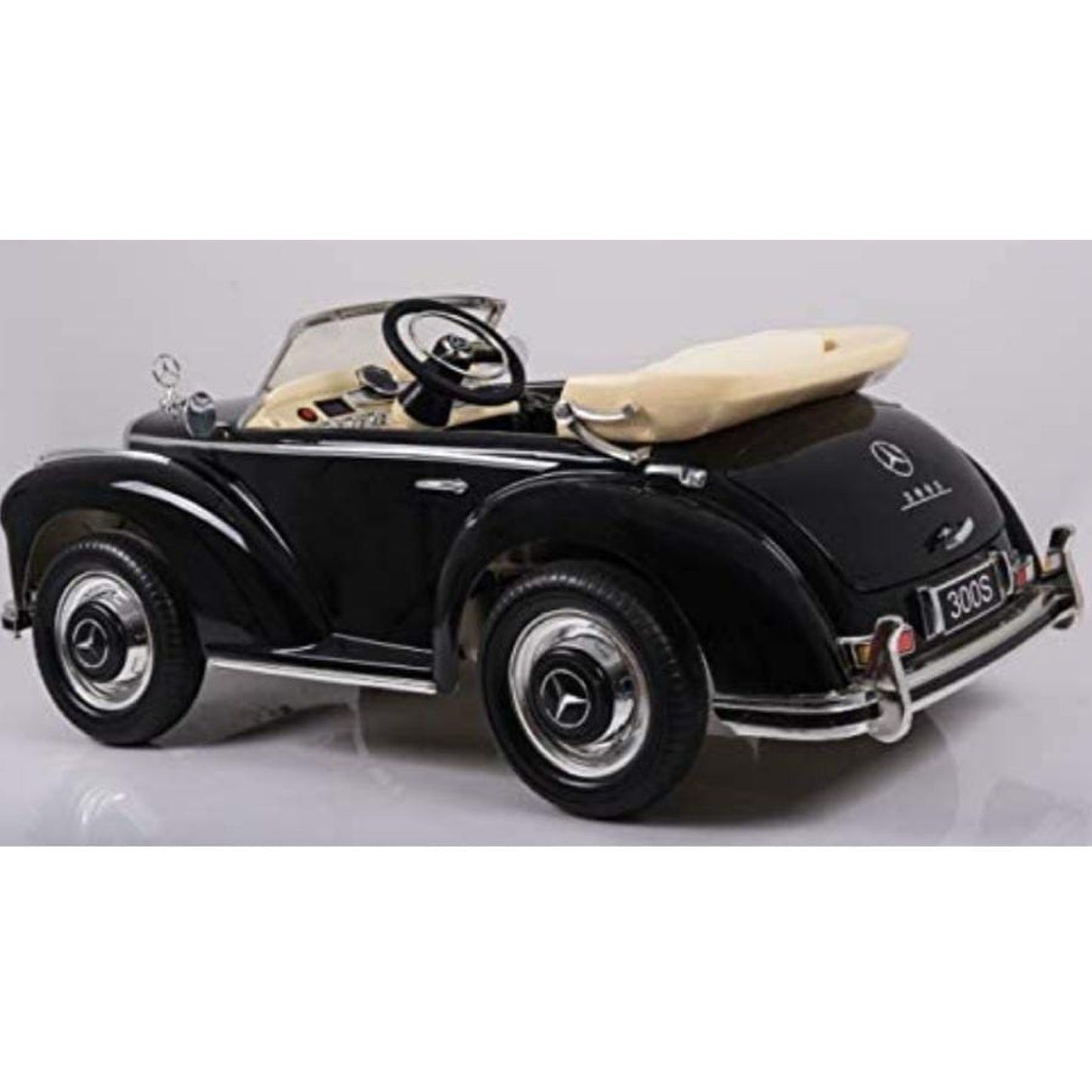 Officially Licensed Mercedes Benz 300s Classic Leather Seat Rubber Tyres