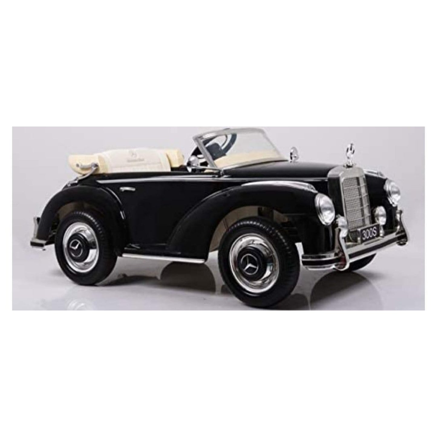 Officially Licensed Mercedes Benz 300s Classic Leather Seat Rubber Tyres