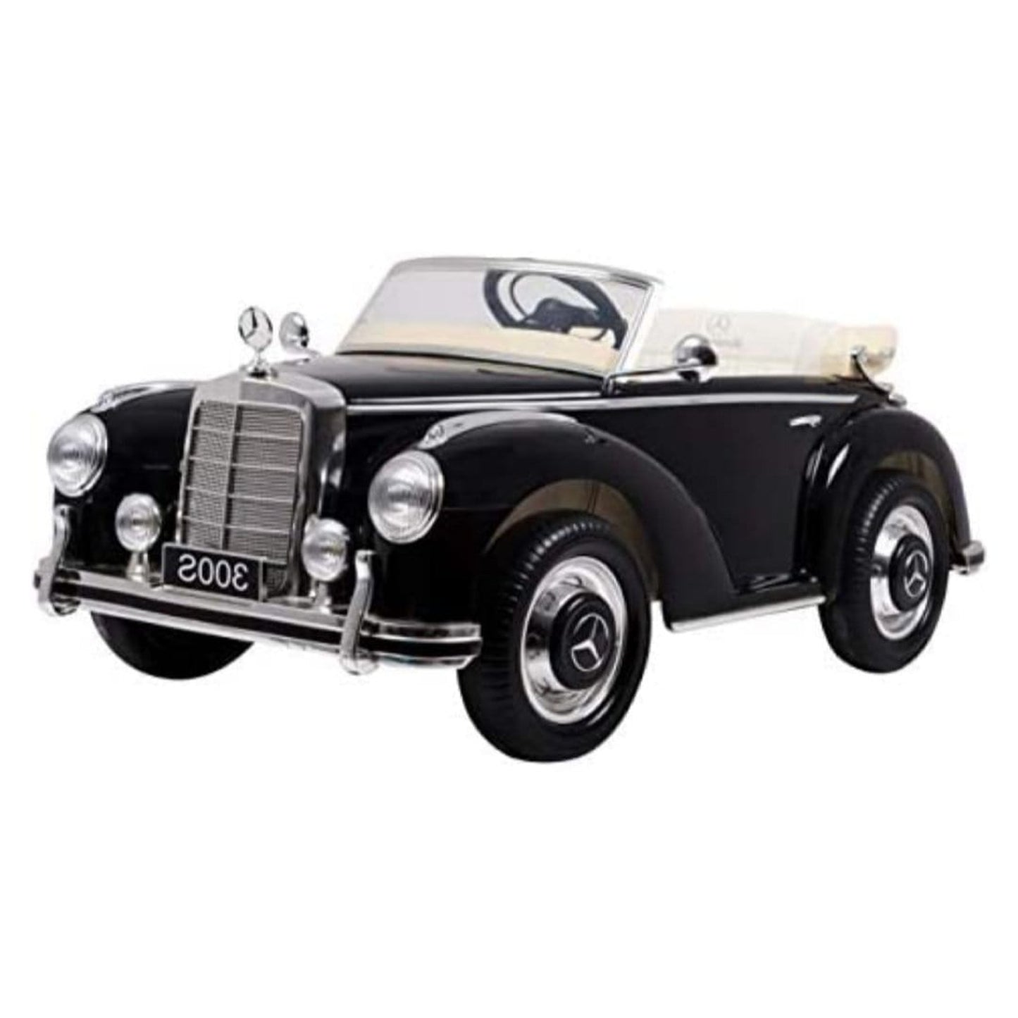 Officially Licensed Mercedes Benz 300s Classic Leather Seat Rubber Tyres
