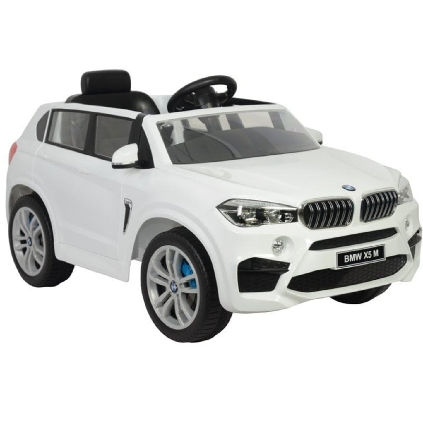 Licensed BMW X5 M 12v Leather Seat Rubber Tyres A/C
