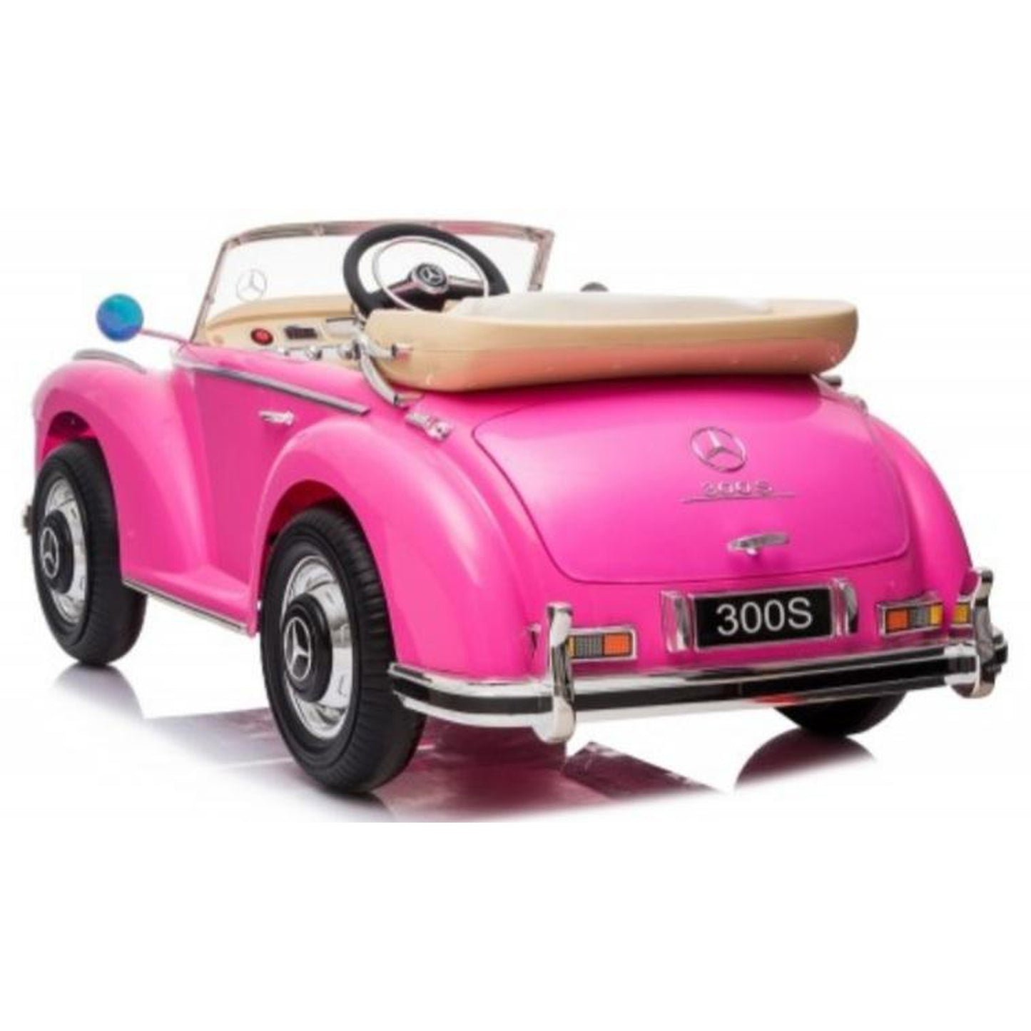 Officially Licensed Mercedes Benz 300s Classic Leather Seat Rubber Tyres