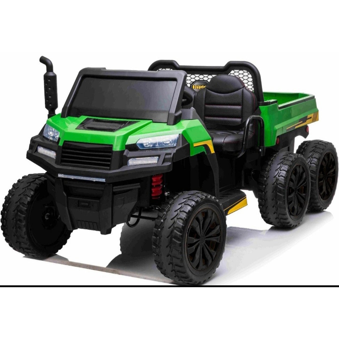 Kids ride on Tractor Tipper 24v Leather Seats Rubber Tyres 6x6 Gator