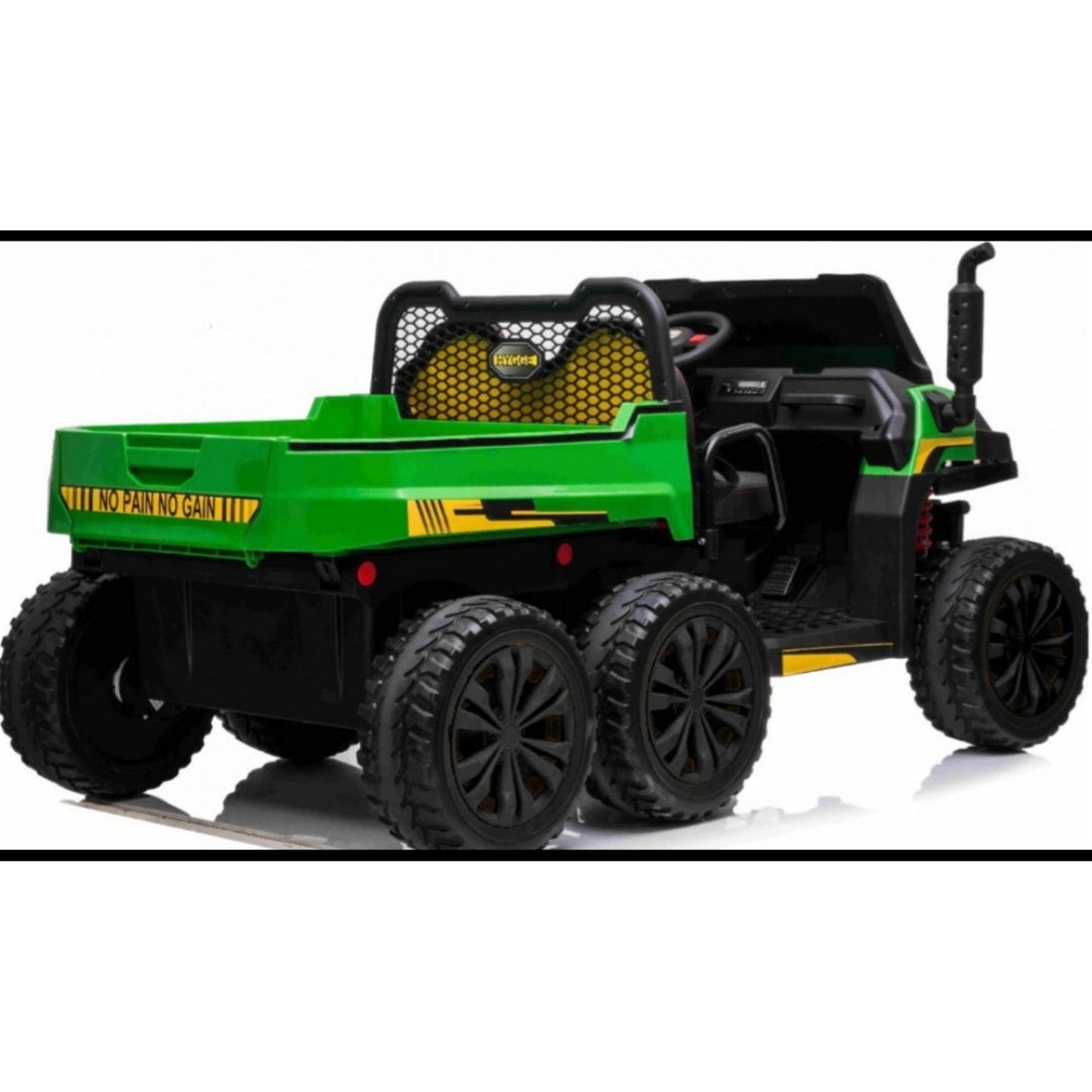 Kids ride on Tractor Tipper 24v Leather Seats Rubber Tyres 6x6 Gator