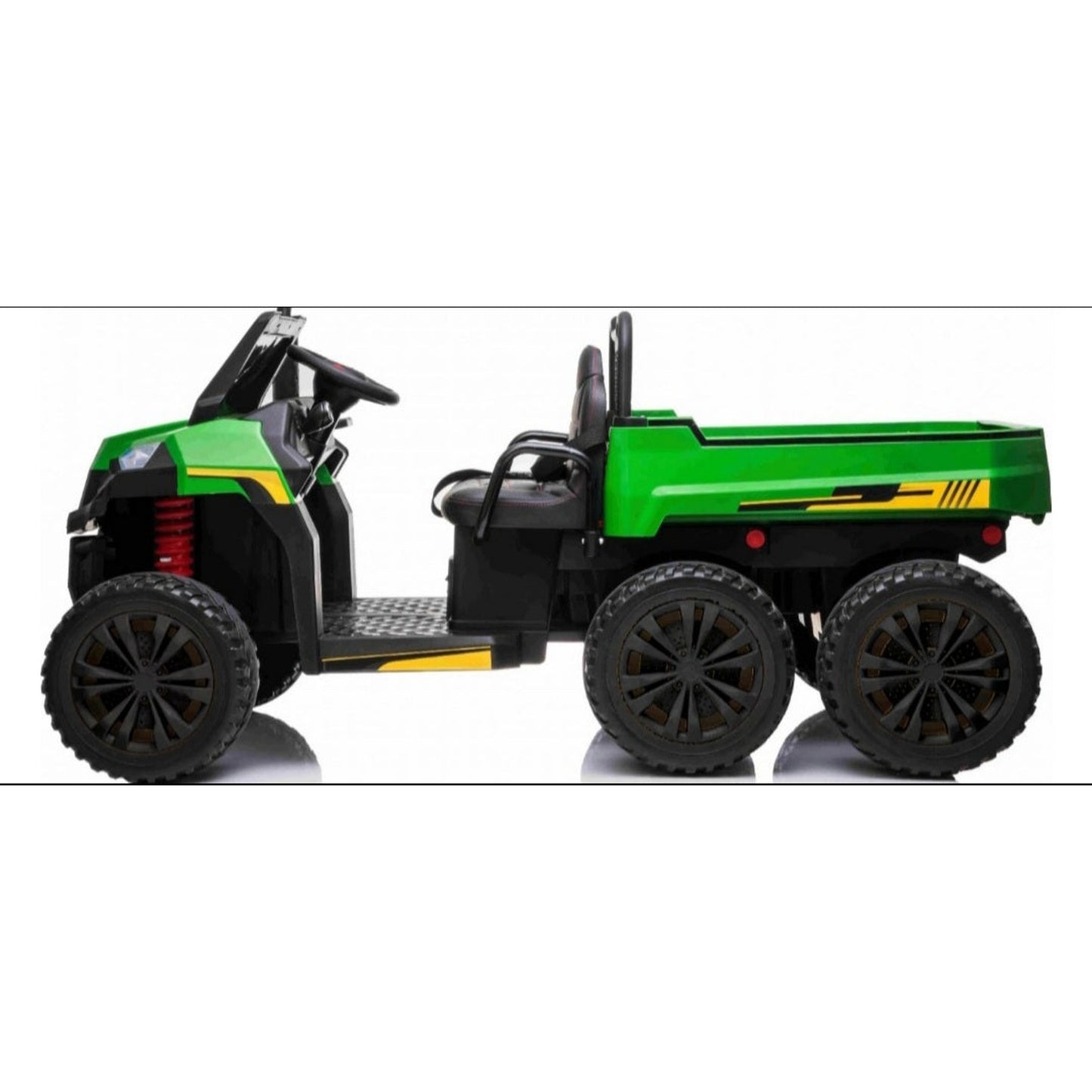 Kids ride on Tractor Tipper 24v Leather Seats Rubber Tyres 6x6 Gator