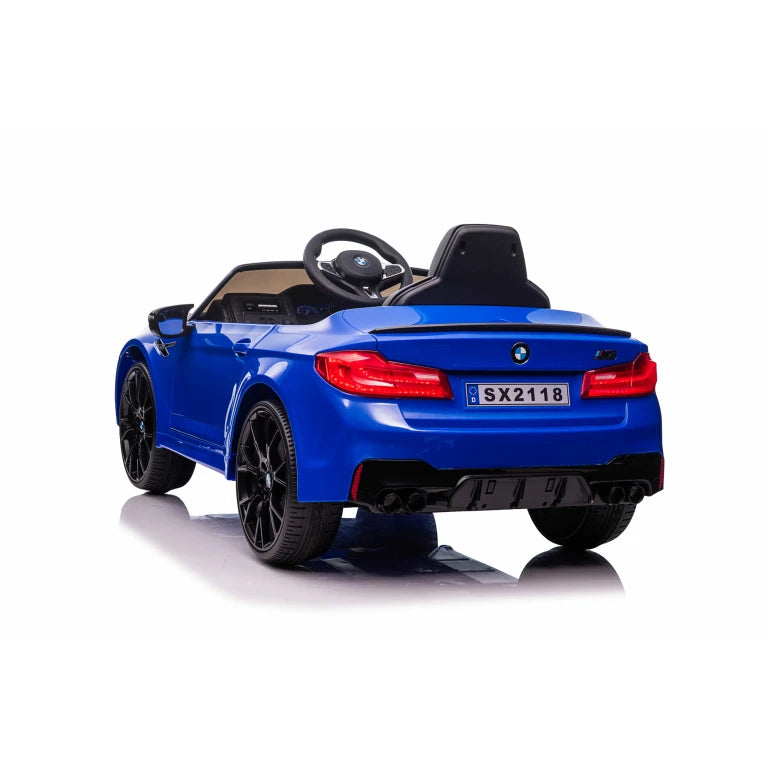Kids Ride On Car BMW M5 Leather Seat Rubber Tyres