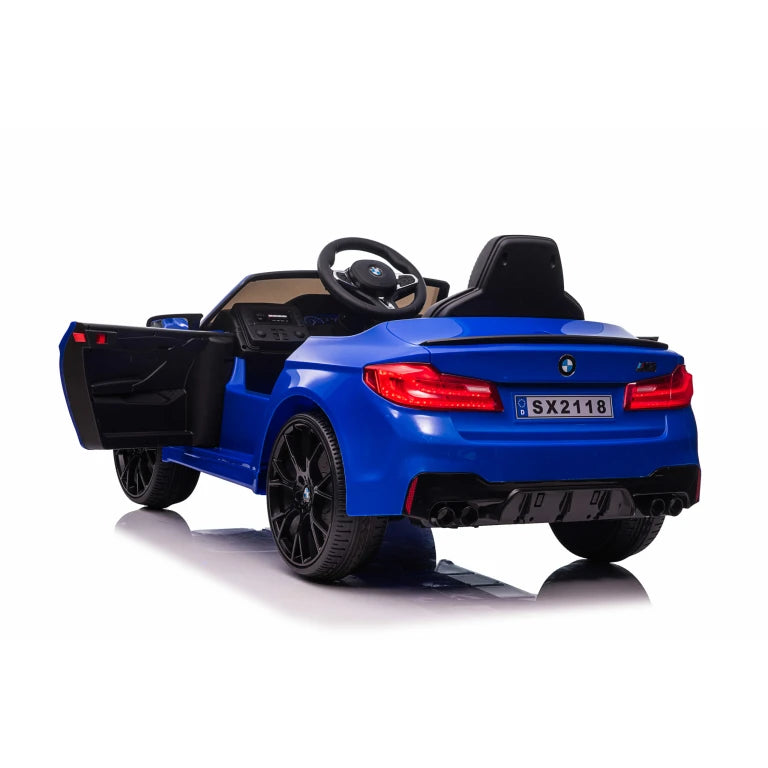 Kids Ride On Car BMW M5 Leather Seat Rubber Tyres