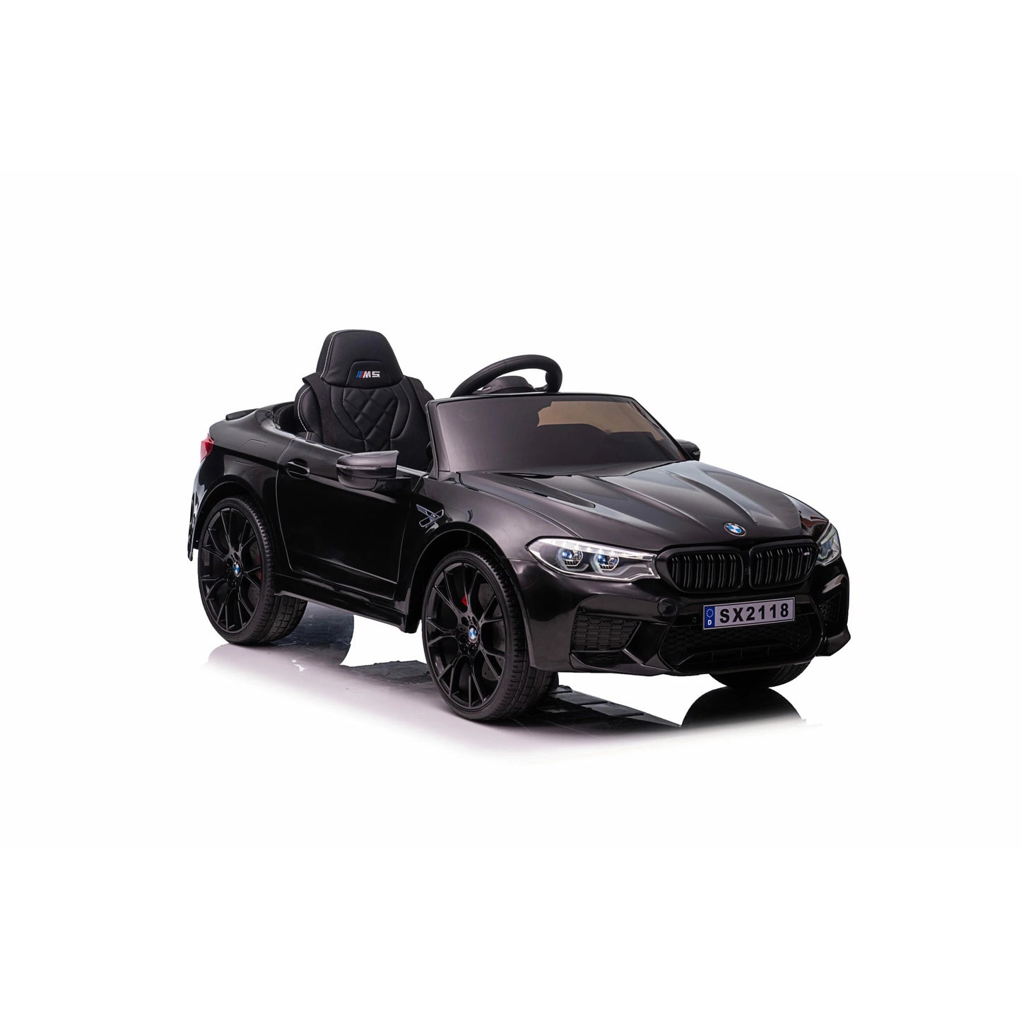 Kids Ride On Car BMW M5 Leather Seat Rubber Tyres