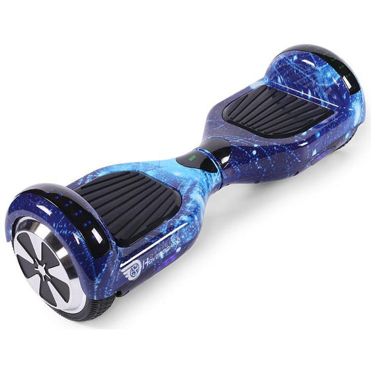 Blue Galaxy Bundle Hoverboard And Kart 6.5" Disco LED Segway