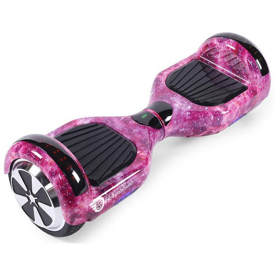 PINK GALAXY BUNDLE Hoverboard And Kart 6.5" DISCO LED SEGWAY
