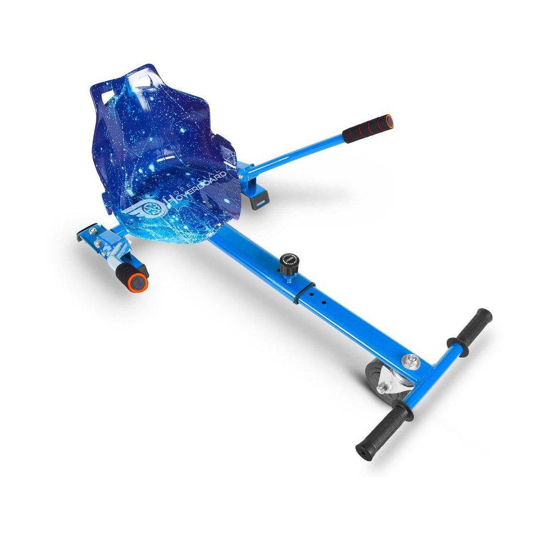 Blue Galaxy Bundle Hoverboard And Kart 6.5" Disco LED Segway