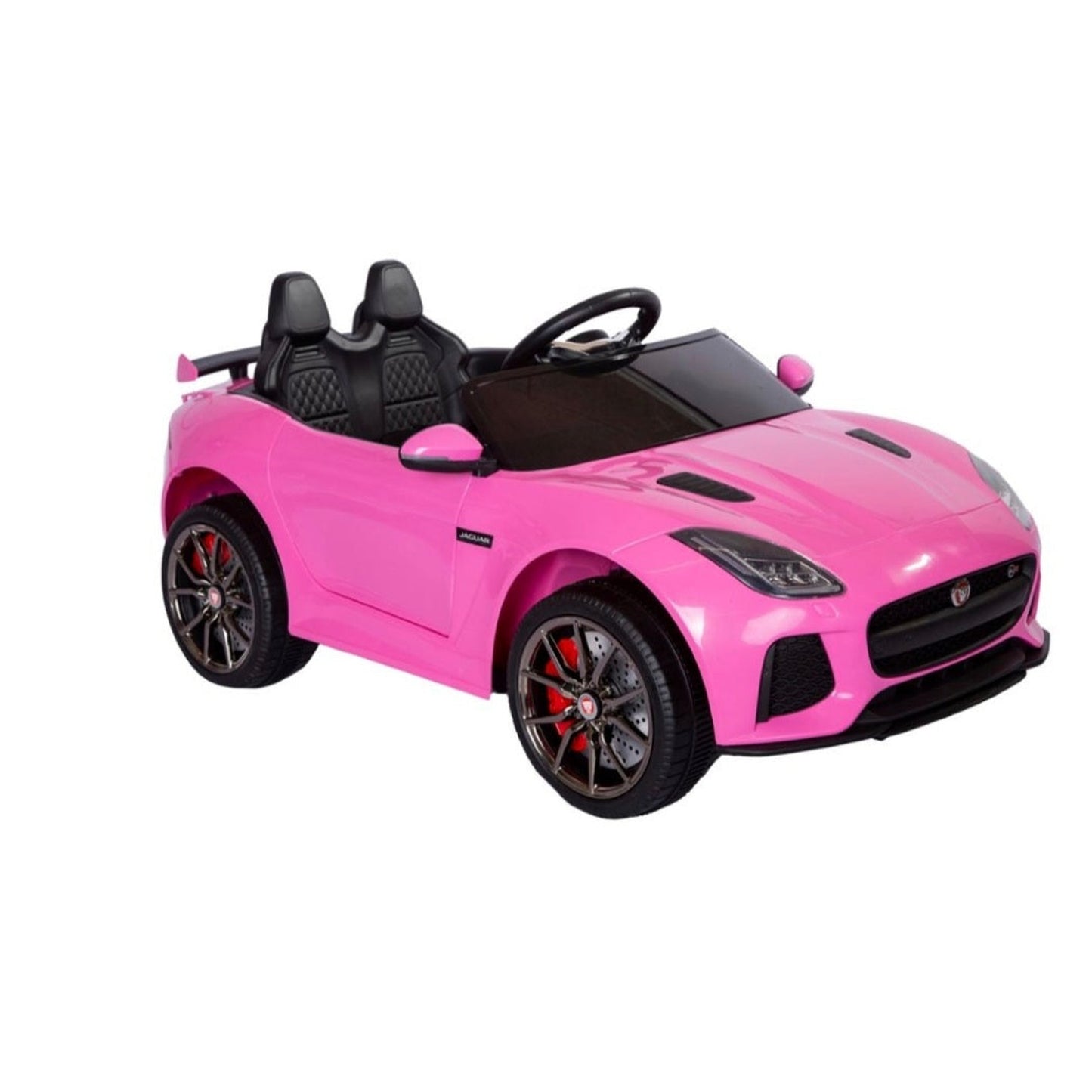 Licensed Jaguar F-Type SVR Leather Seat Rubber Tyres Kids Ride On 12V