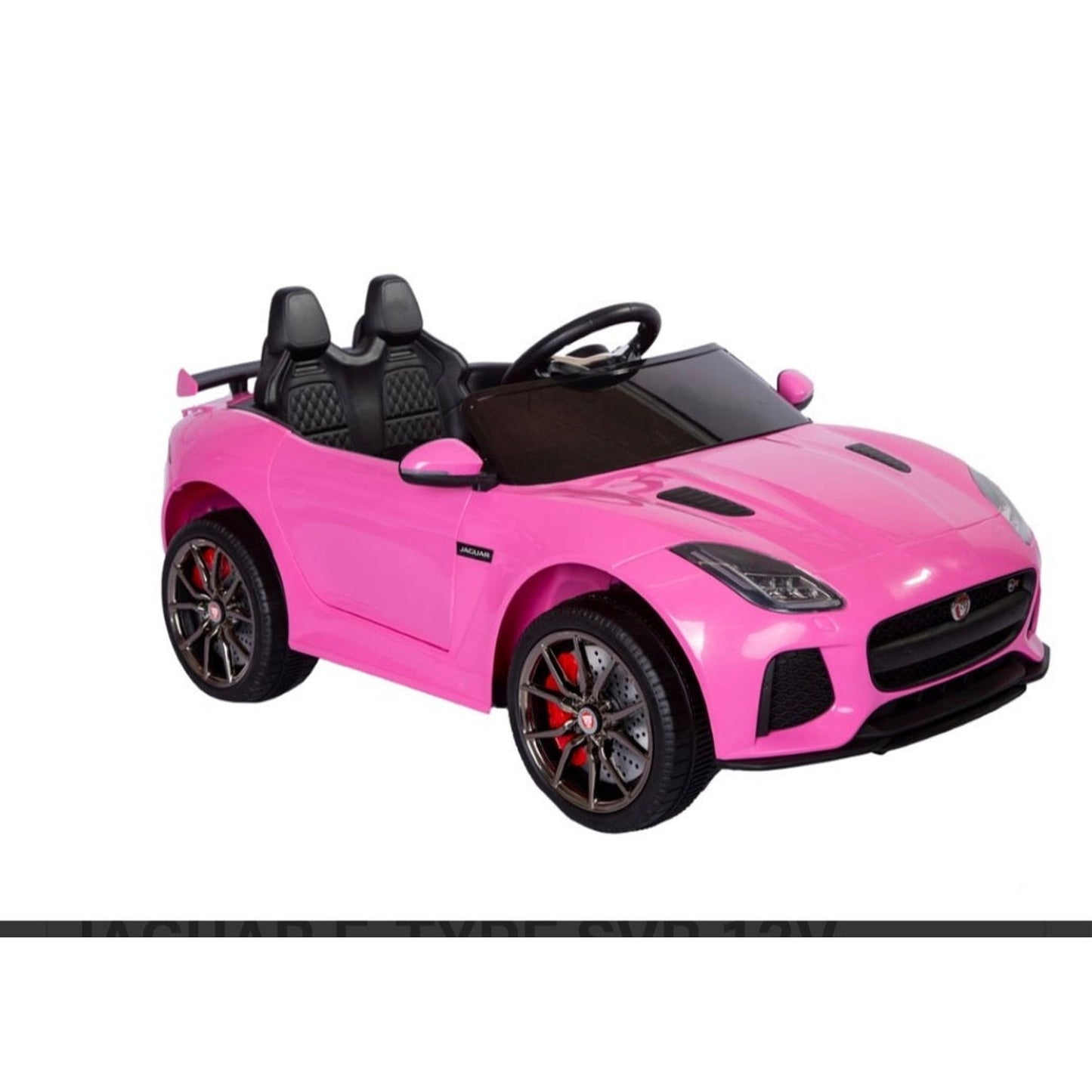 Licensed Jaguar F-Type SVR Leather Seat Rubber Tyres Kids Ride On 12V