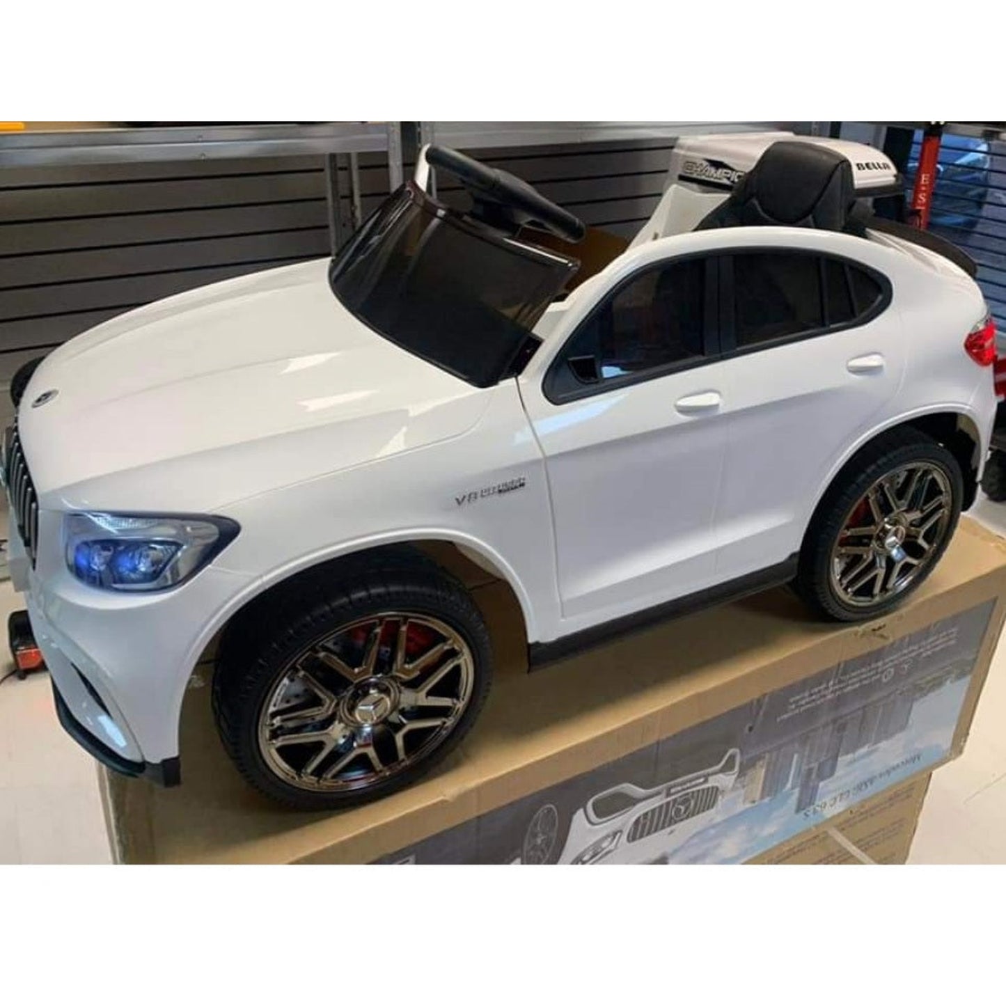 Licensed Mercedes Benz AMG GLC 63S 12V MP4 Tv Screen Kids Electric Ride on Car