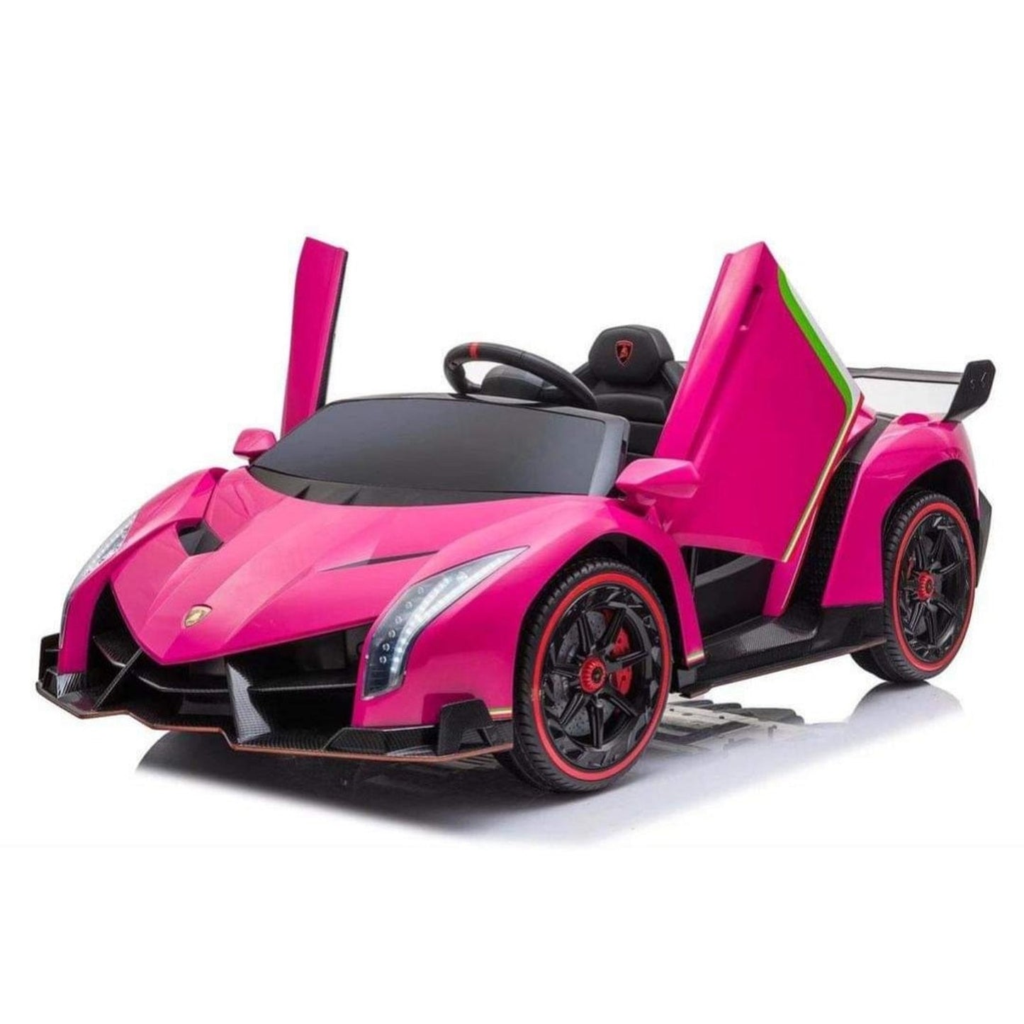 Licensed 4WD Oversized Lamborghini Veneno MP4 TV Kids Ride On Car Leather Seat Rubber Tyres