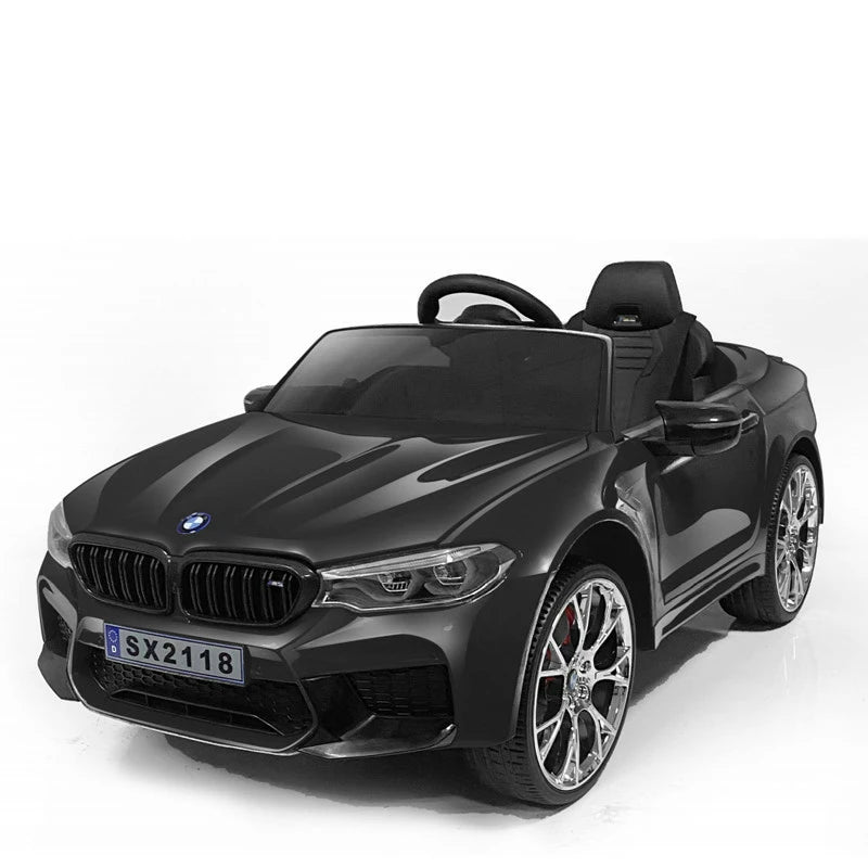 Kids Ride On Car BMW M5 Leather Seat Rubber Tyres
