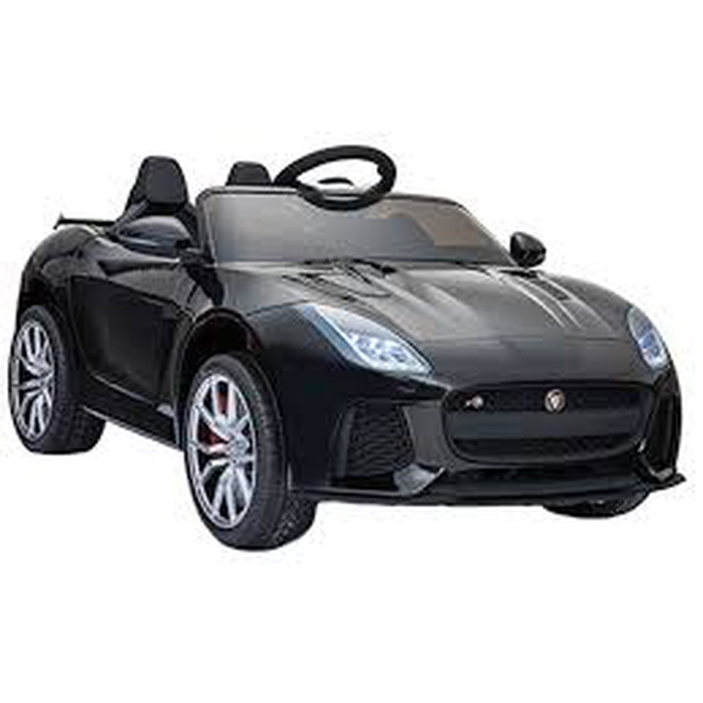 Licensed Jaguar F-Type SVR Leather Seat Rubber Tyres Kids Ride On 12V