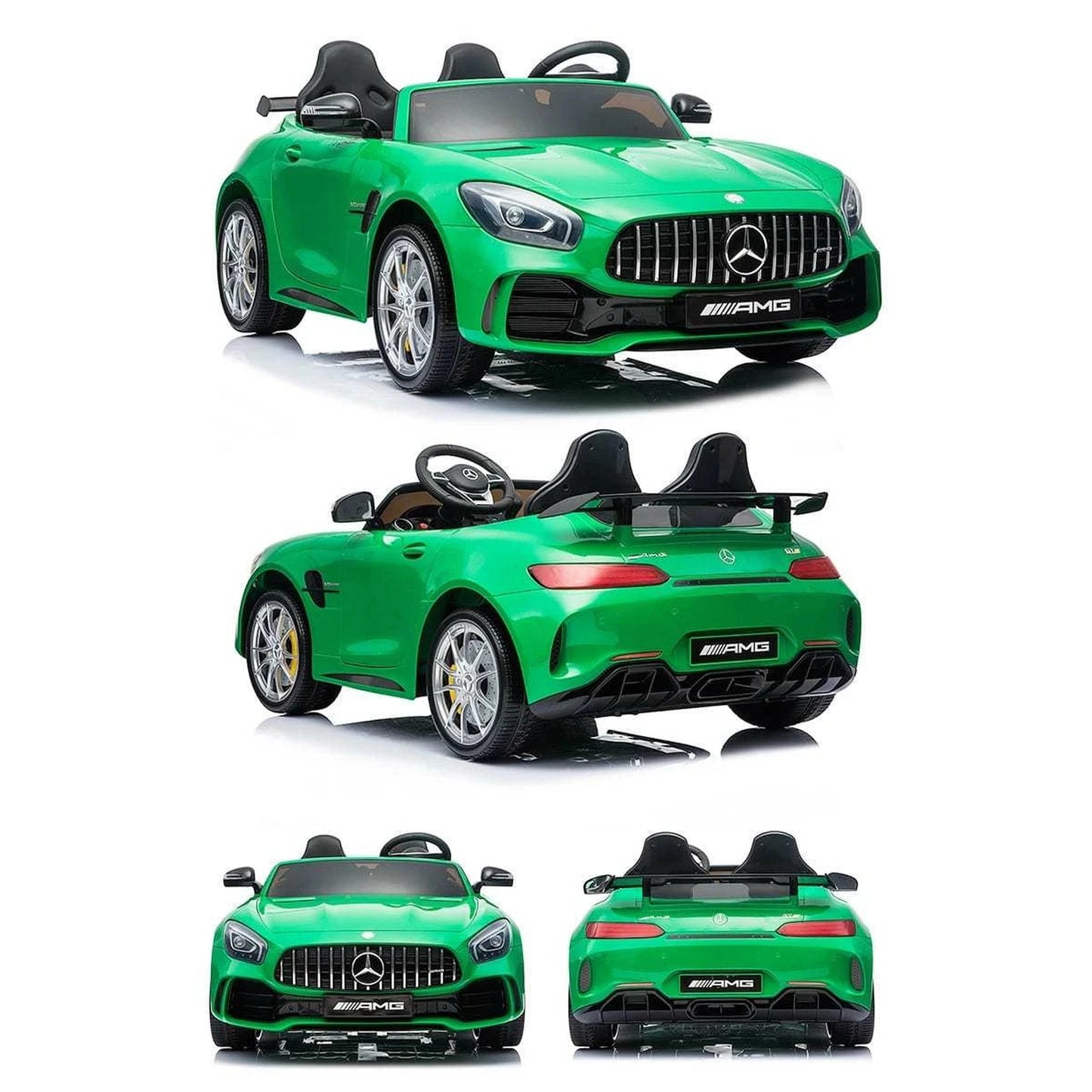 Official Licensed 24V Kids Electric Ride On Mercedes AMG GTR 4WD Parental Remote Control - 2 Seater Model