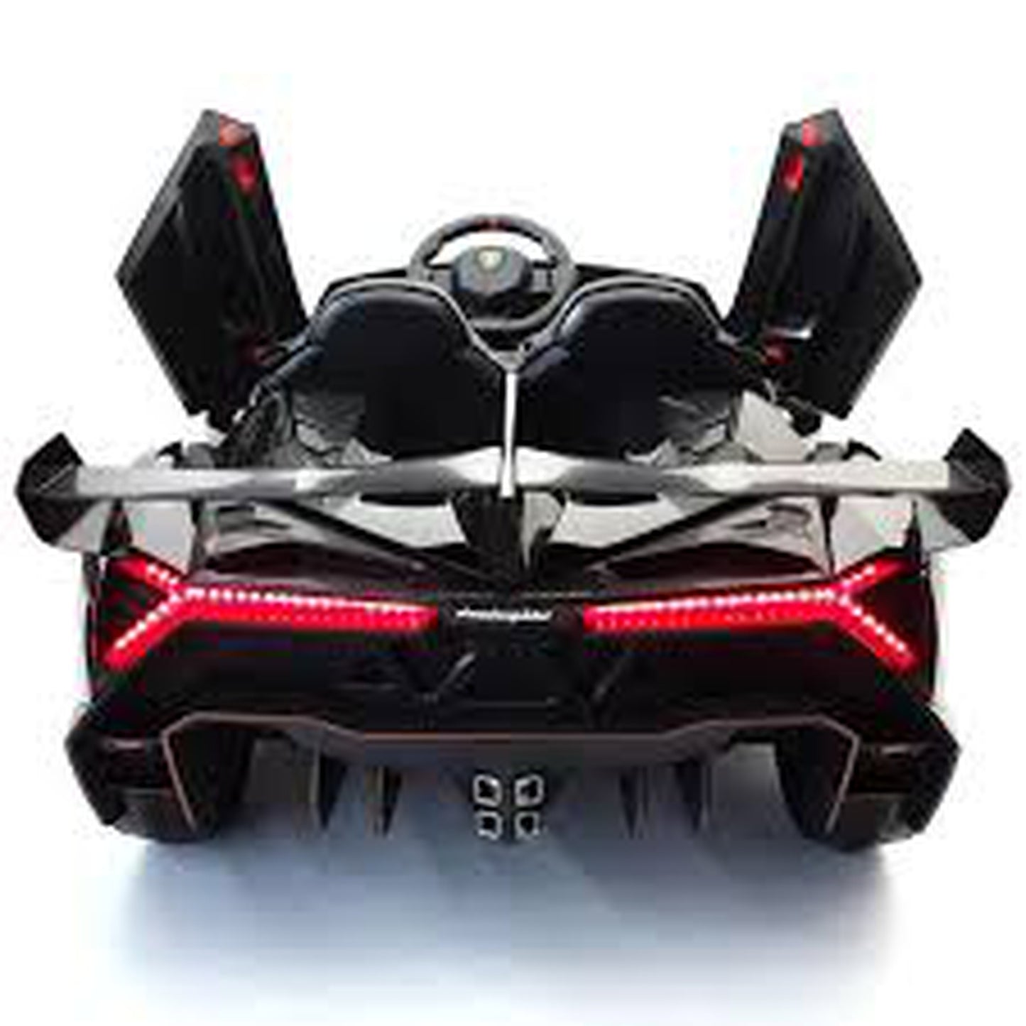 Licensed 4WD Oversized Lamborghini Veneno MP4 TV Kids Ride On Car Leather Seat Rubber Tyres