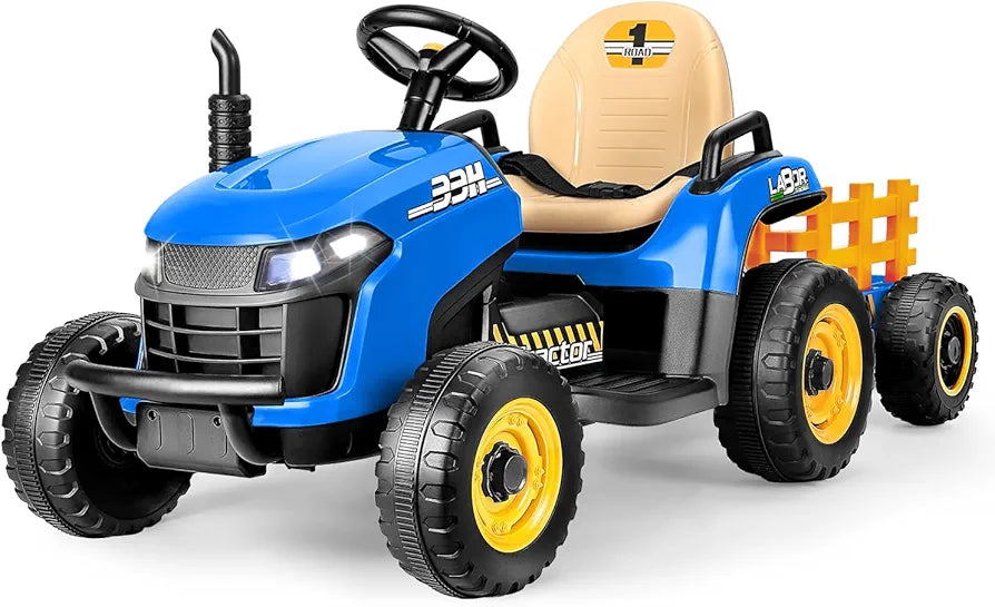 Kids Tractor and Tilt Trailer 12v Remote Self Drive