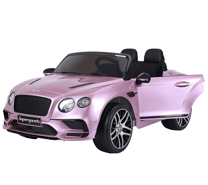 Licensed Bentley Super Sport Kids Ride On Car Leather Seat Rubber Tyres
