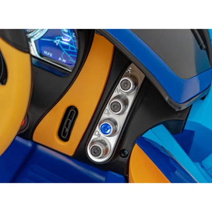 Official Blue Bugatti Chiron 12v Kids Ride On Electric Super Car