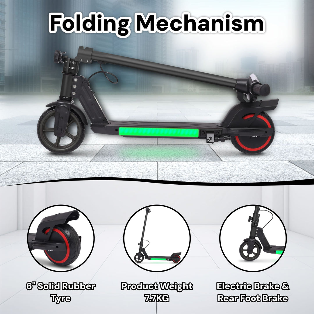 Kids PRO ELECTRIC SCOOTER - LED Lights - 150W Power - High Performance