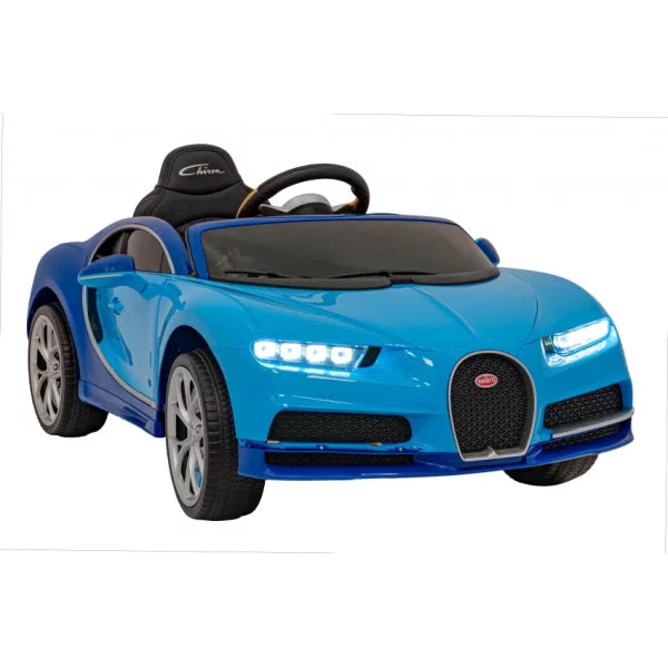 Official Blue Bugatti Chiron 12v Kids Ride On Electric Super Car